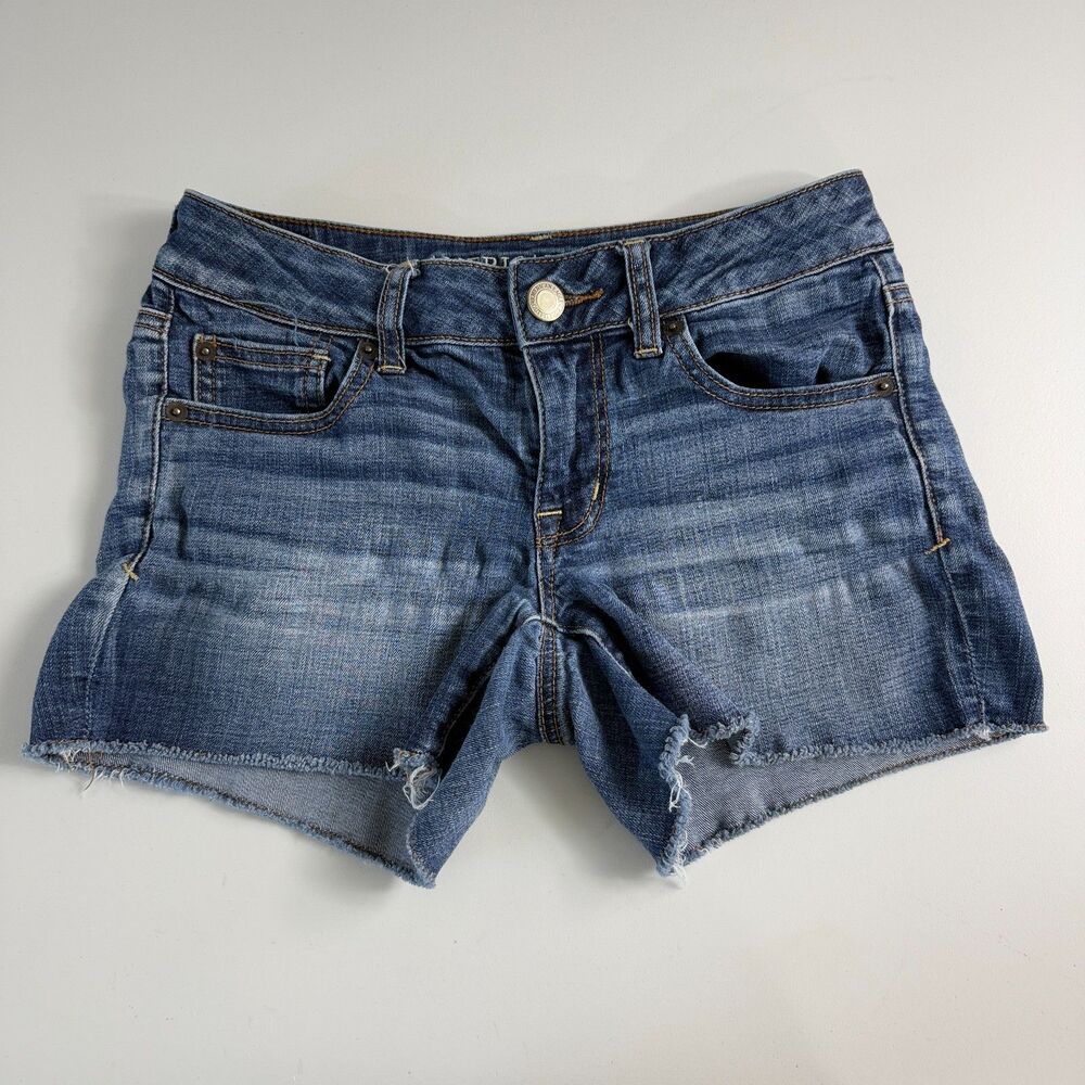American Eagle Outfitters Women's Super Stretch Shortie Denim Shorts Size 2